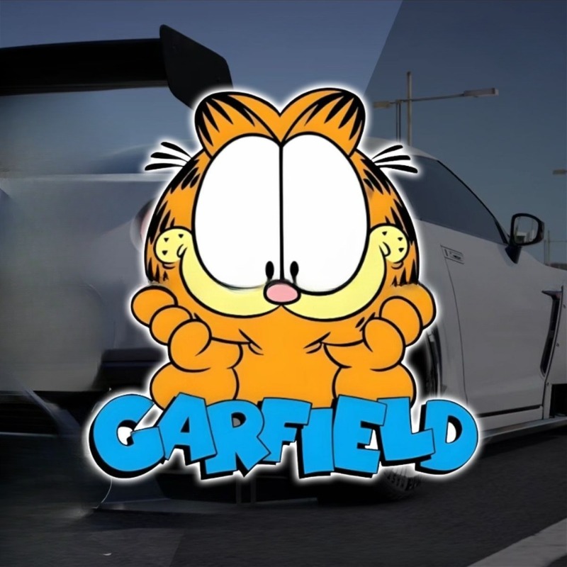 Car Accessories Decoration - Adesivos criativos e fofos do Garfield