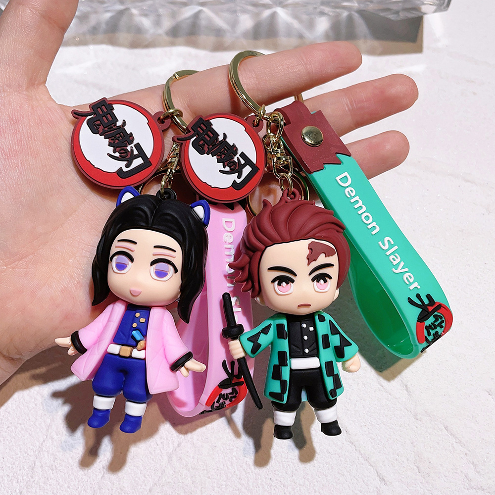 Car Accessories Xmas - Chaveiro de Personagens de Anime Demon