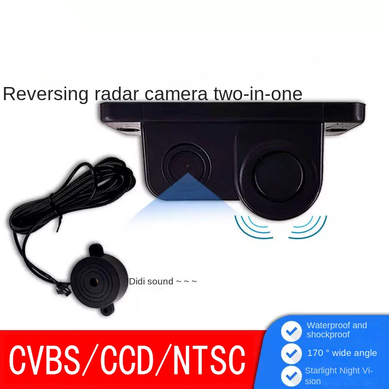 Car Accessories Sound System - JISUIDA carro 2-em-1 HD câmera de
