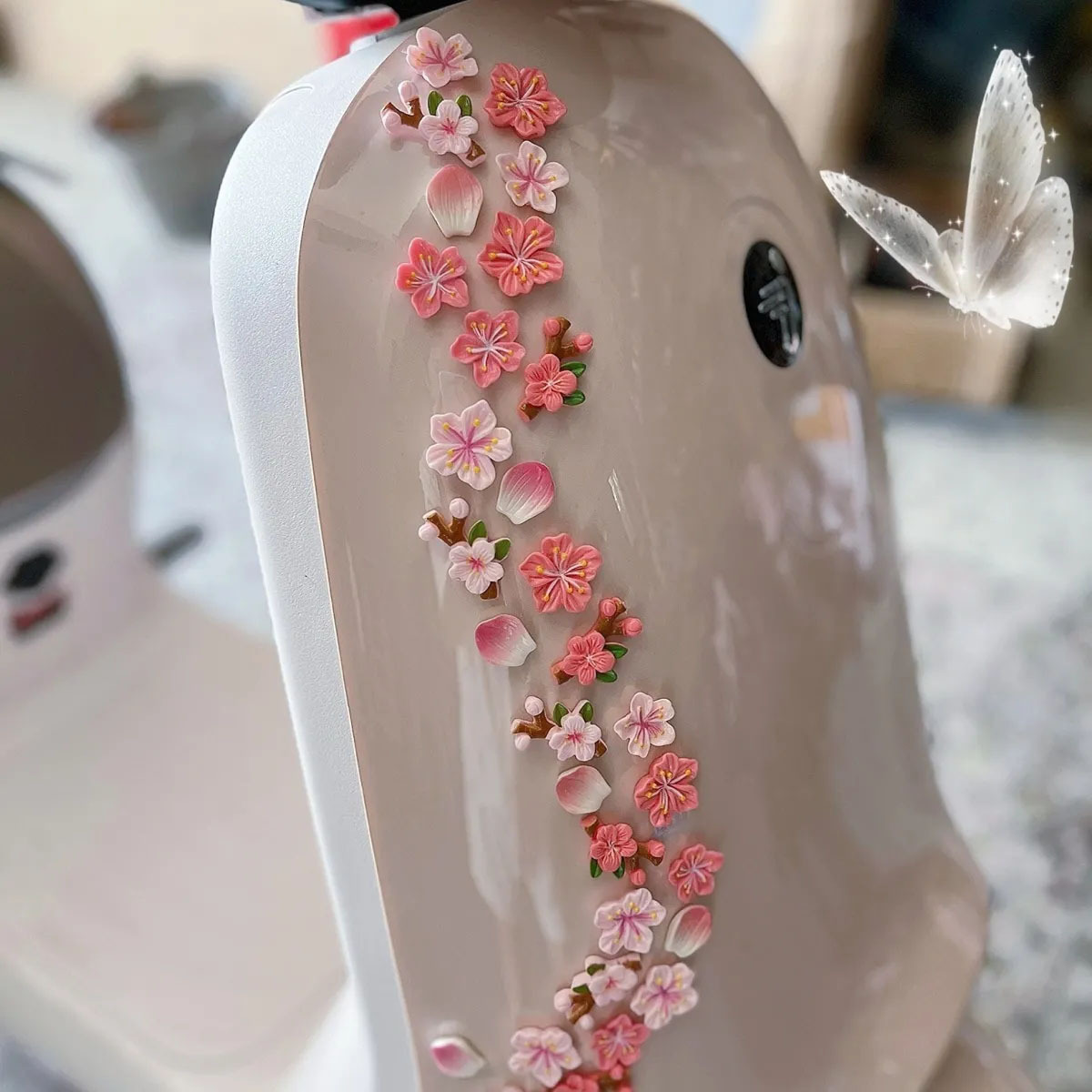 Adesivo 3D DIY Flor de Pessegu - Car Accessories Sticker avaliação e preço