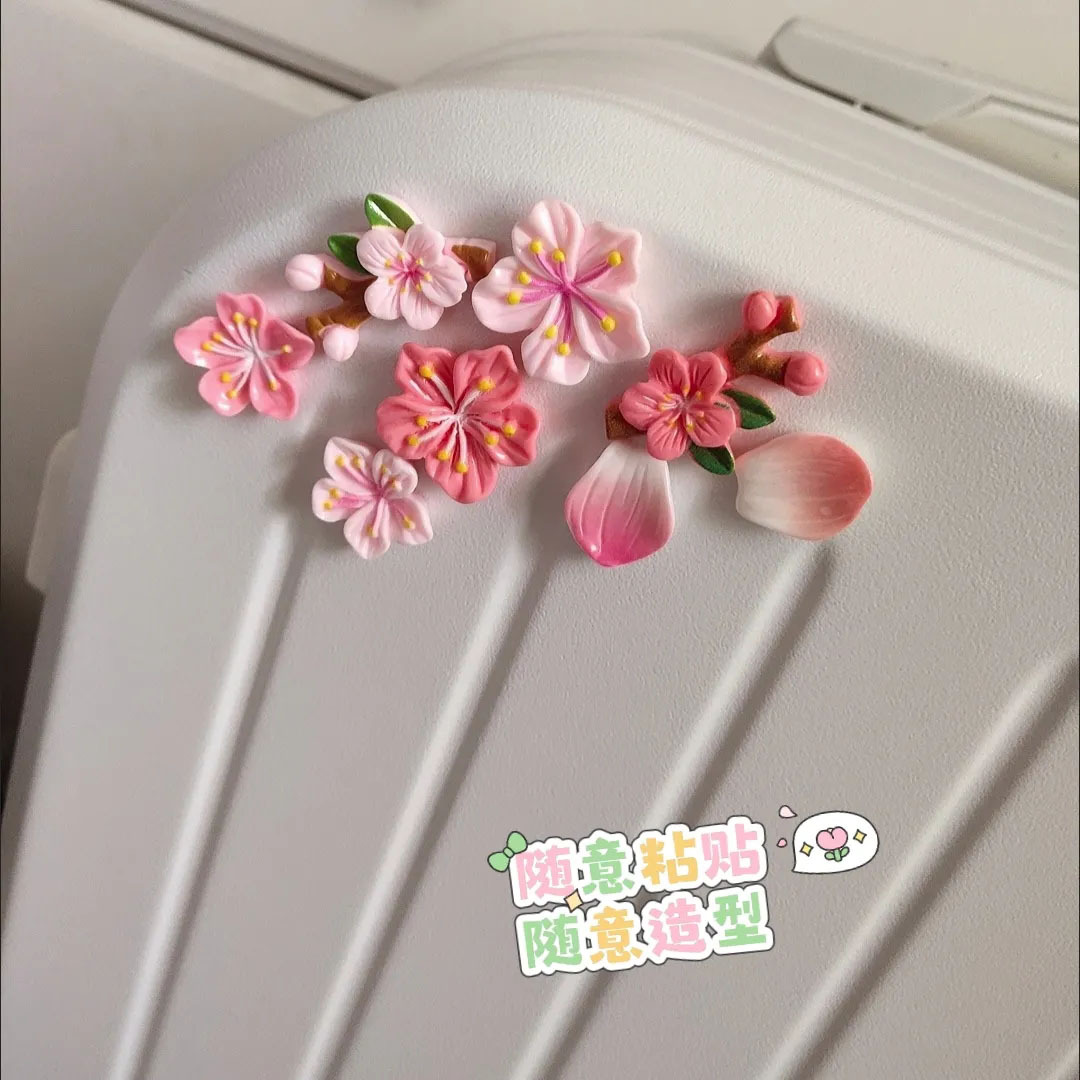 Adesivo 3D DIY Flor de Pessegu - Car Accessories Sticker avaliação e preço