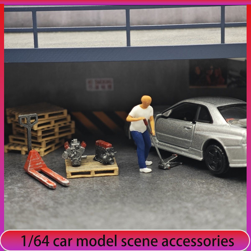 1:64 decorações de cena de loj - Car Accessories Decoration avaliação e preço